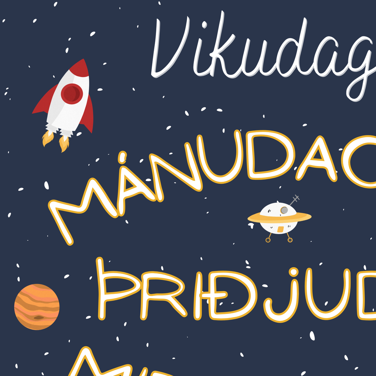 Space Days Of The Week
