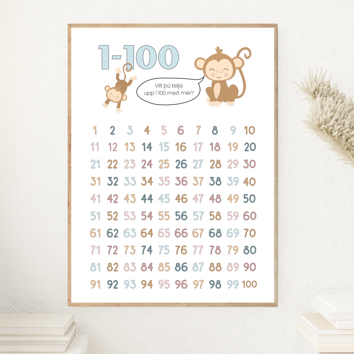 Apa Talnaspjald | Teljum upp á 100