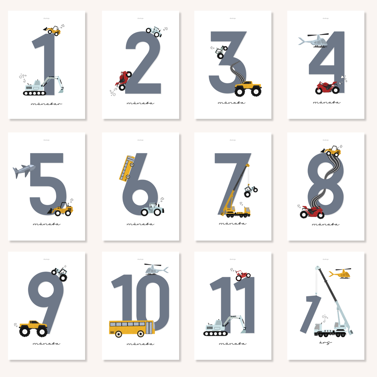 Tarjetas mensuales | Autos/Vehículos