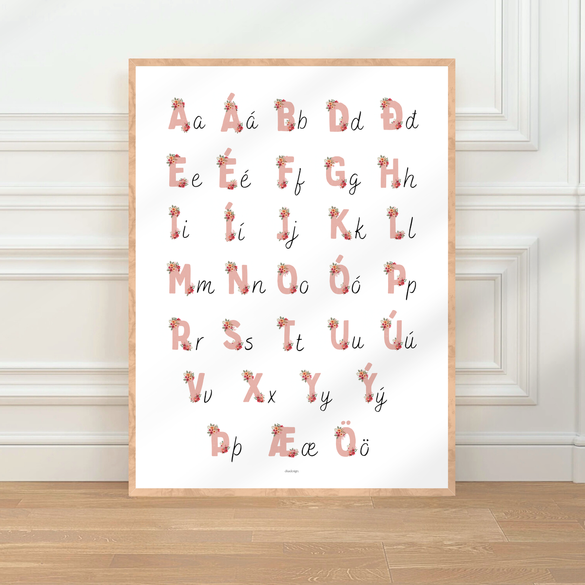 Flower Alphabet Lowercase Letters