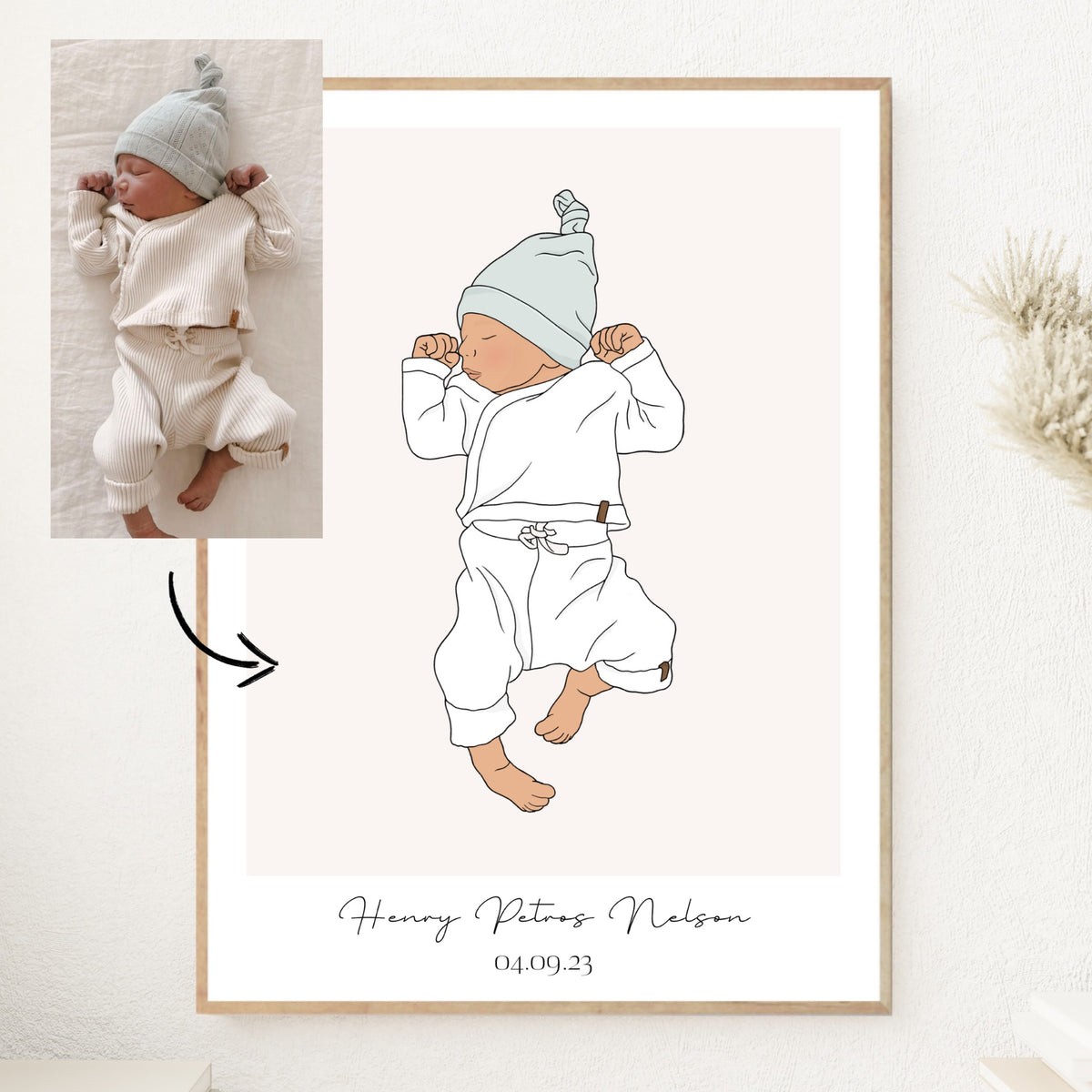Personalised Baby Illustration