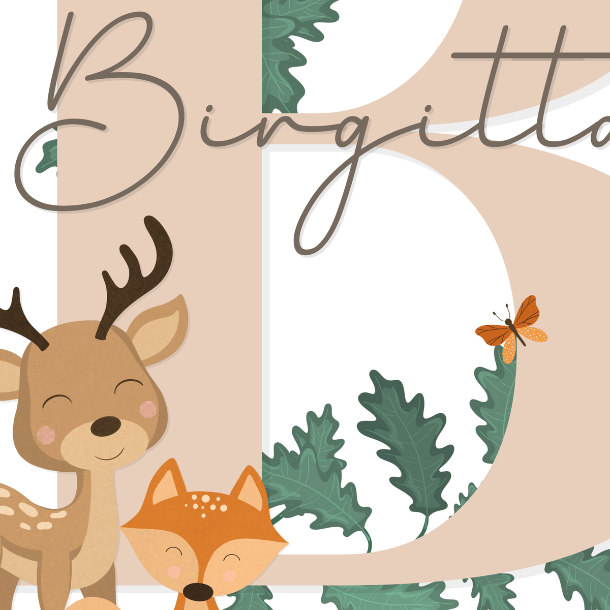 Woodland Letter & Name | Light