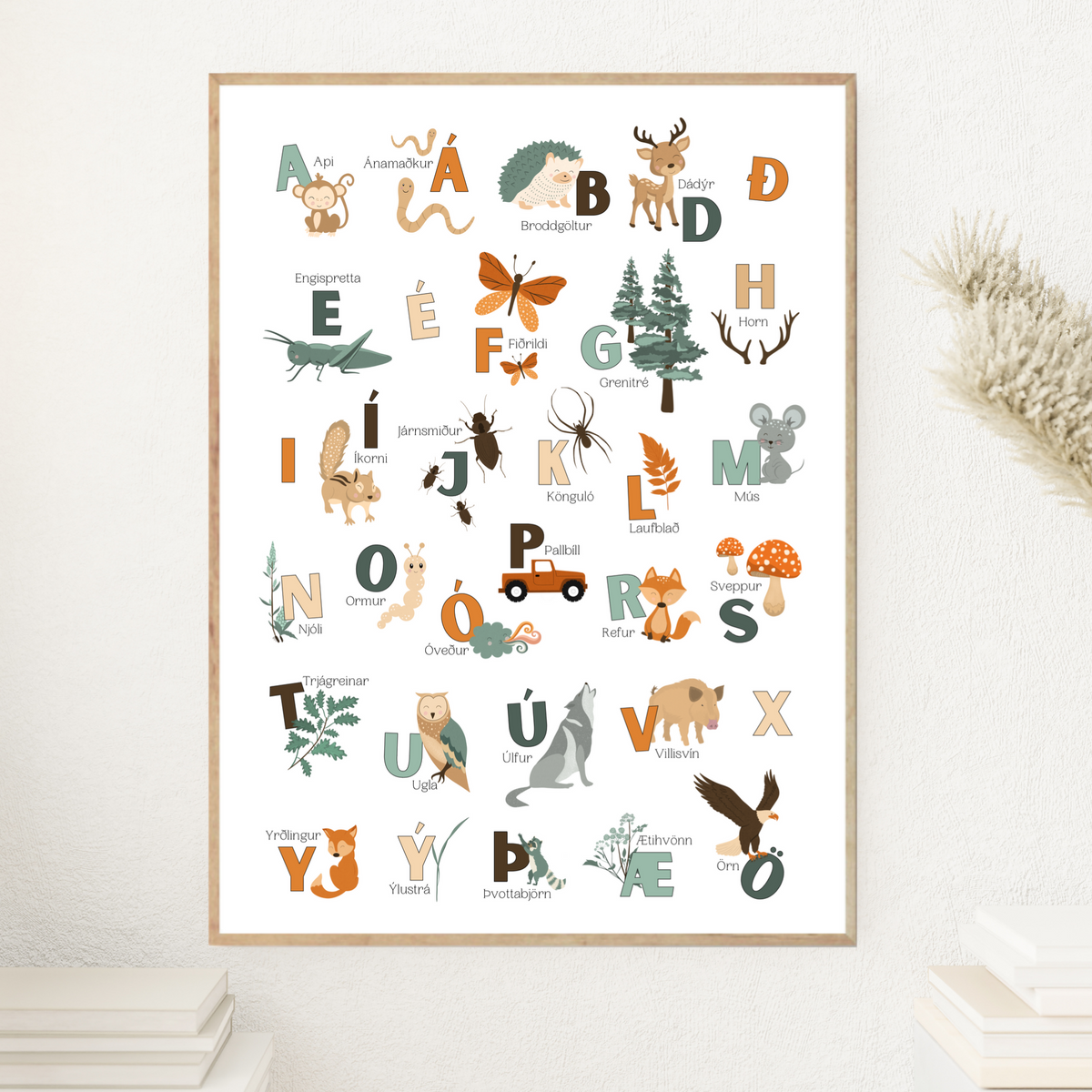 Alfabeto de animales del bosque