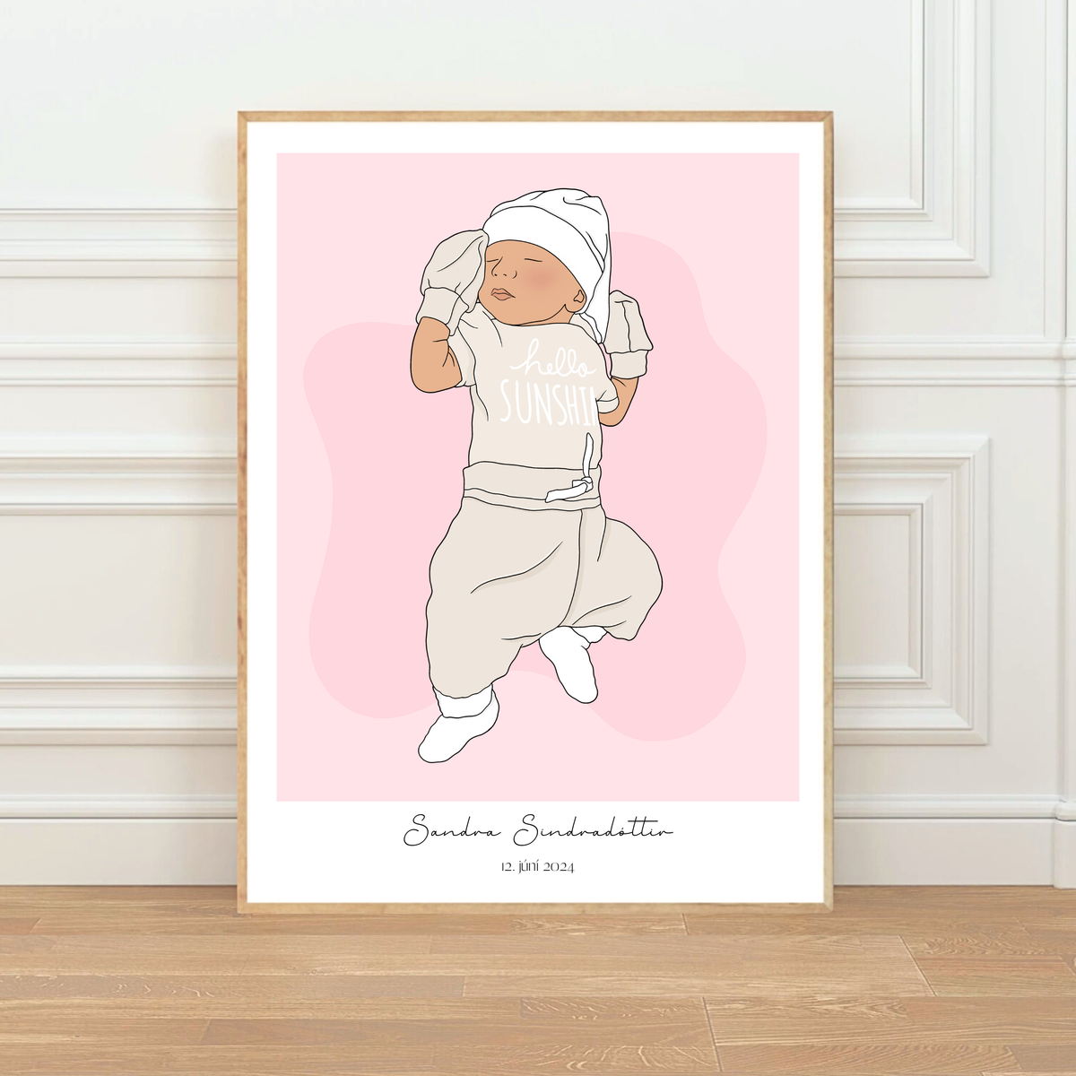 Personalised Baby Illustration