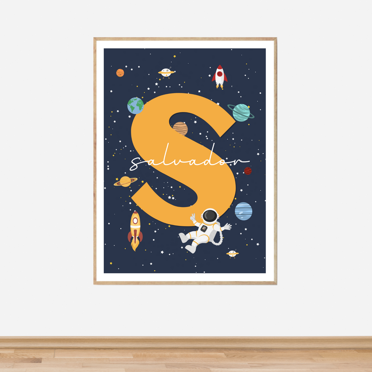 Space Letter & Name